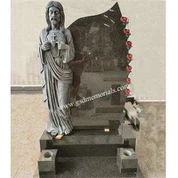 Besopke Gravsten med Jesus